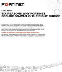 Why FORTINET Secure SD-WAN is the Right Choice.